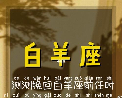 挽回白羊男的心（如何重获他的关注和爱意）-第1张图片-爱昵情感